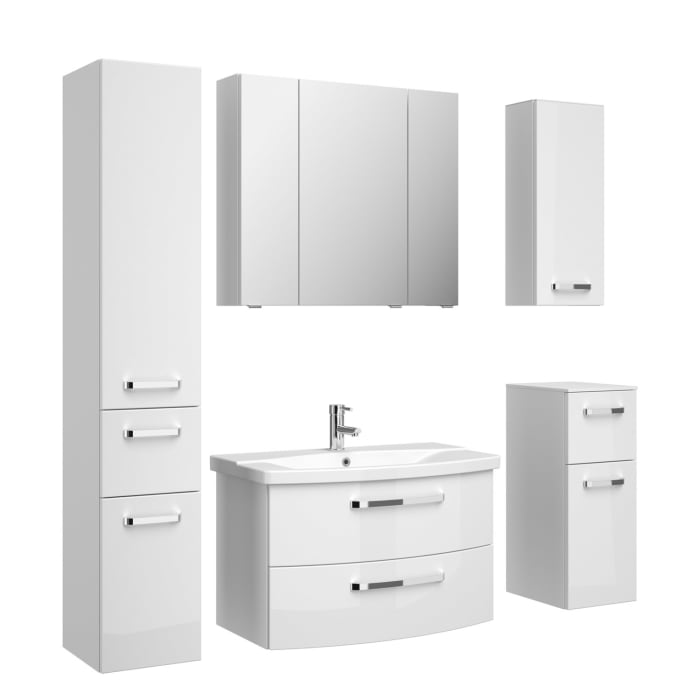 Pelipal Serie 4010 Hochschrank 30 x 168 cm mit 2 Drehtüren und 1 Auszug