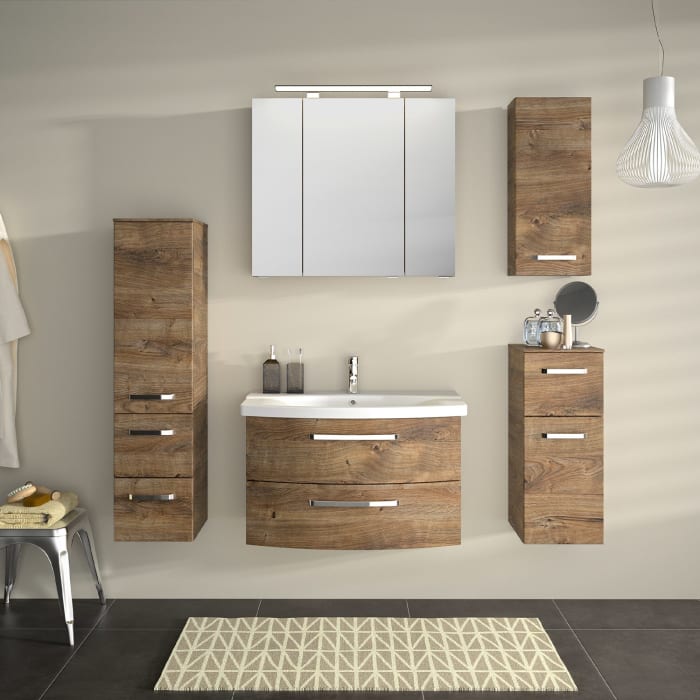 Pelipal Serie 4010 Midischrank 30 x 121 cm mit 1 Drehtür und 2 Auszügen