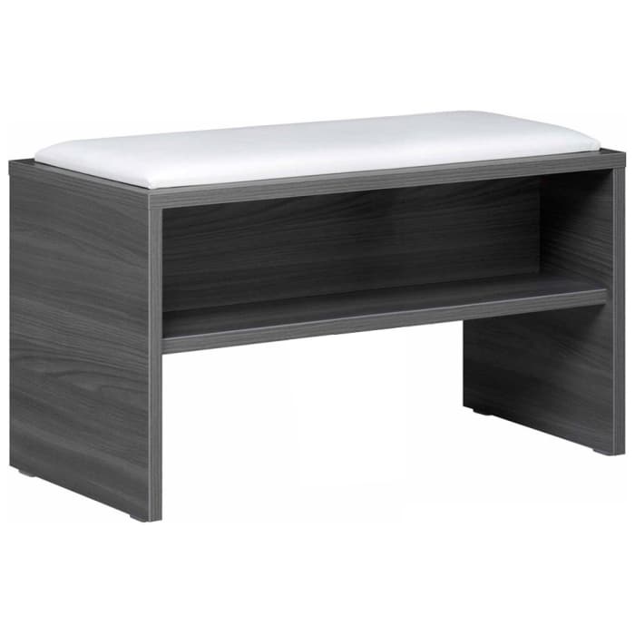 Pelipal Sitzbank 90 x 40 x 48 cm mit Ablage und Sitzkissen in weiß