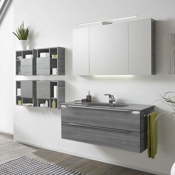 Pelipal Wandregal 1 Tür oben links, 3 Fächer 45 x 20 x 45 cm