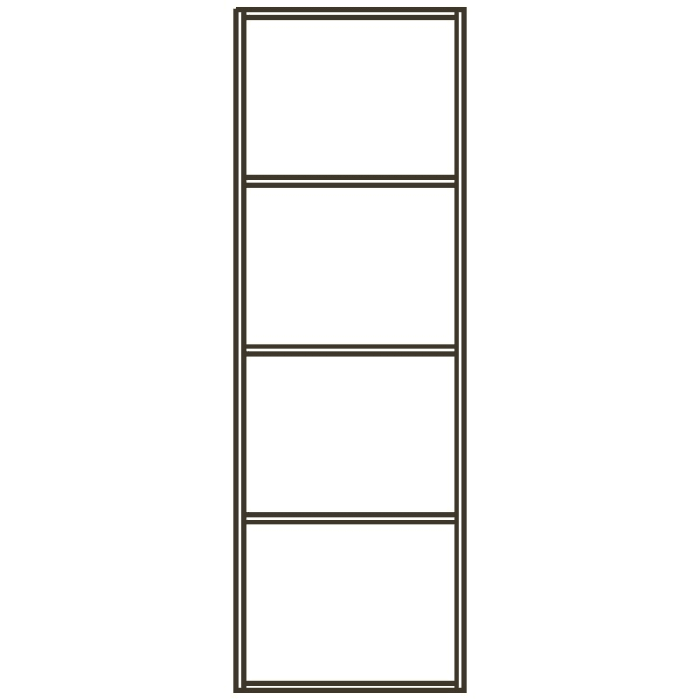 Pelipal Wandregal 4 Fächer 30 x 17 x 90 cm