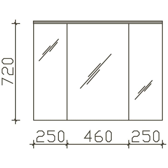 Pelipal Pineo Spiegelschrank 96,2 x 27,1 x 74 cm, mit LED Lichtkranz, Waschplatzbeleuchtung