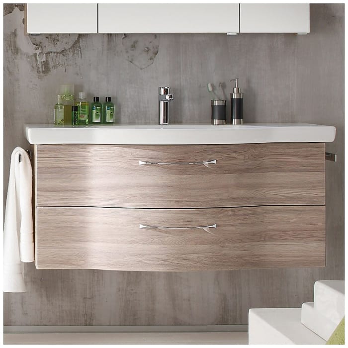 Pelipal Serie 6005 Waschtischkombination mit Keramikwaschtisch 122 cm