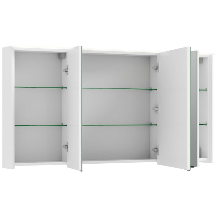 Pelipal Serie 6010 Spiegelschrank 134 x 17,6 x 70,9 cm mit LED-Lichtkranz