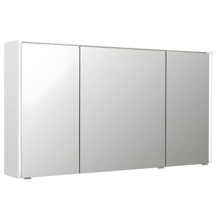 Pelipal Serie 6010 Spiegelschrank 134 x 17,6 x 70,9 cm mit LED-Lichtkranz und LED-Profil