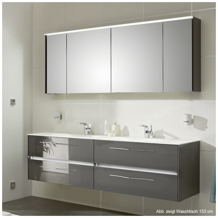 Pelipal Serie 6010 Krion-Doppelwaschtisch 153 cm