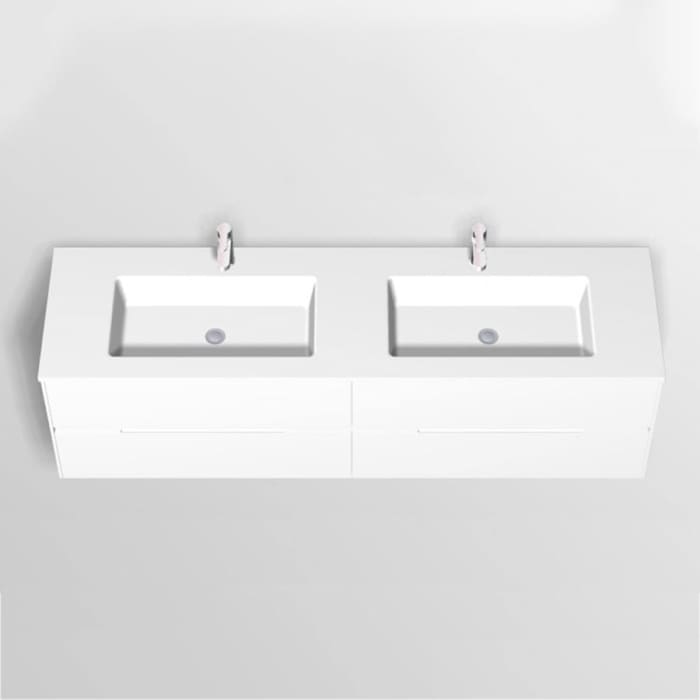 Pelipal Serie 6010 Mineralmarmor-Doppelwaschtisch 183 cm