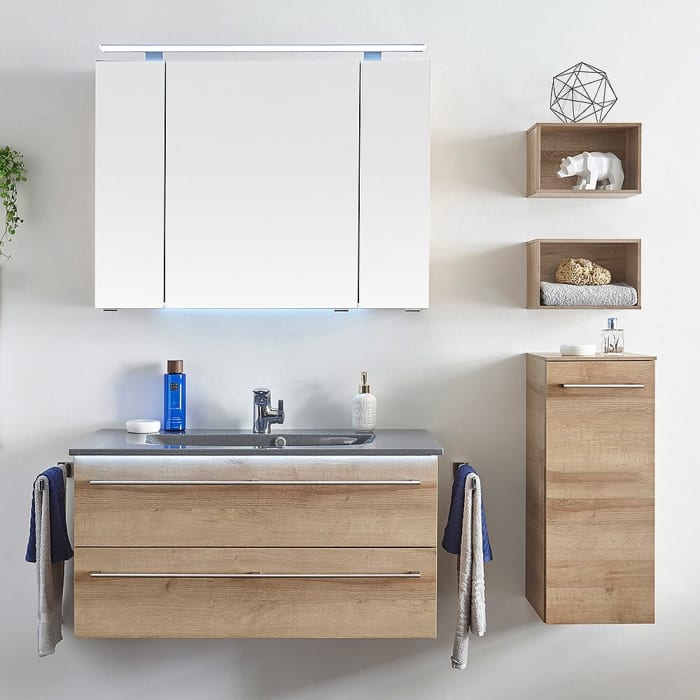 Pelipal Serie 6025 Wandschrank 30 x 33 x 70 cm, 1 Drehtür, Griff S, Anschlag rechts