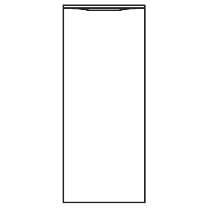 Pelipal Serie 6025 Highboard 30 x 33 x 73 cm, 1 Drehtür, Griff S, Anschlag links