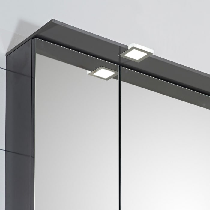 Pelipal Serie 6025 Spiegelschrank 130 cm, mittlere Tür Anschlag rechts