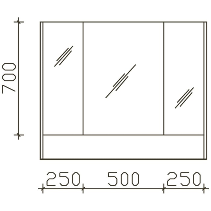 Pelipal Serie 6040 Spiegelschrank 103,2 cm mit LED Aufsatzleuchte 60 cm, offenes Fach