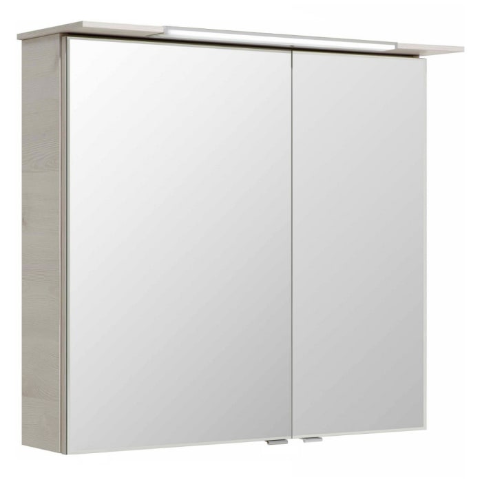 Pelipal Serie 6110 Spiegelschrank 60 cm inkl. LED-Beleuchtung im Kranz, Anschlag links