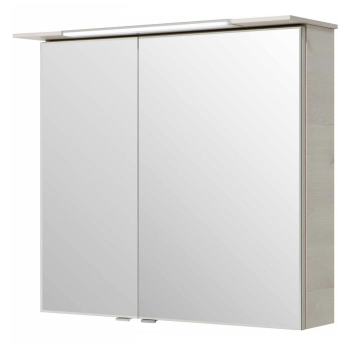 Pelipal Serie 6110 Spiegelschrank 60 cm inkl. LED-Beleuchtung im Kranz, Anschlag rechts
