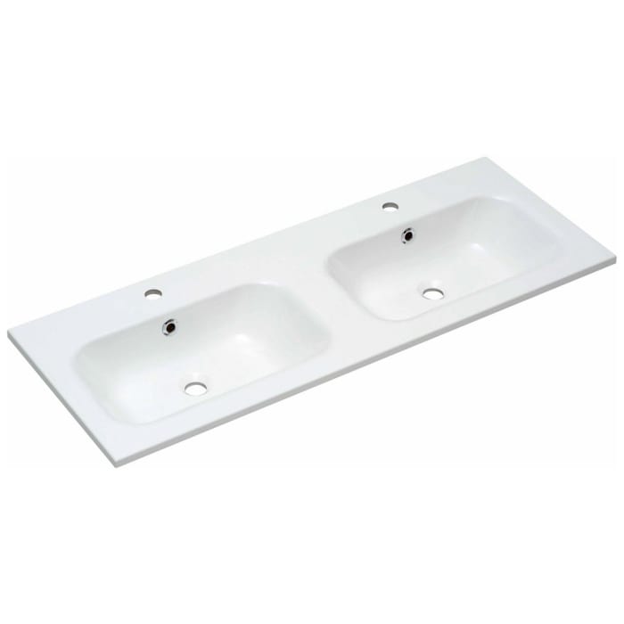 Pelipal Serie 6110 Mineralmarmor-Doppelwaschtisch 121 cm