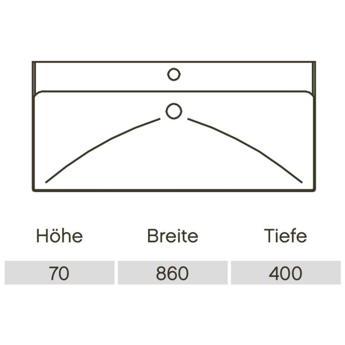 Pelipal Serie 6910 Keramikwaschtisch 86 cm