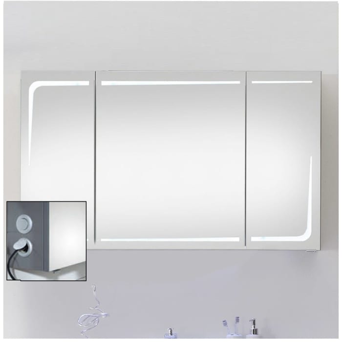 Pelipal Serie 7005 Spiegelschrank 120 x 17 x 70 cm Modul links außen