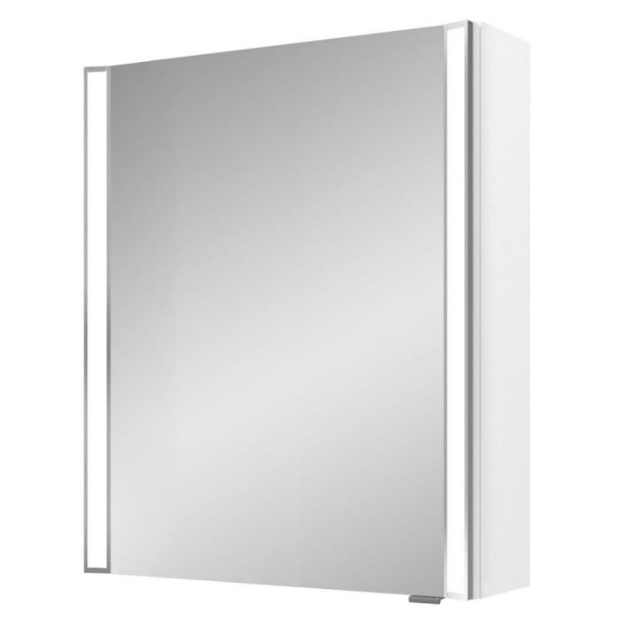 Pelipal S25 Spiegelschrank mit seitl. LED Lichtprofil 60 x 17 x 70 cm Anschlag links, Modul unten