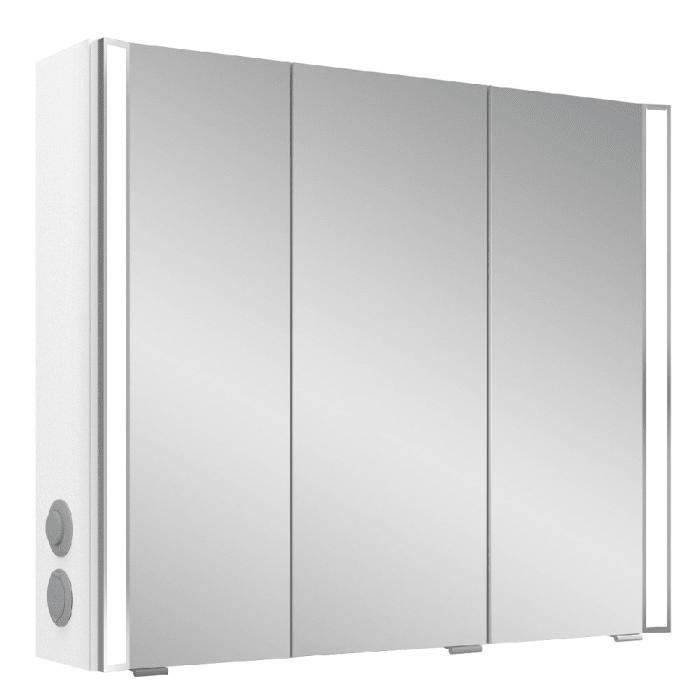 Pelipal S25 Spiegelschrank mit seitl. LED Lichtprofil 80 x 17 x 70 cm, Modul links außen