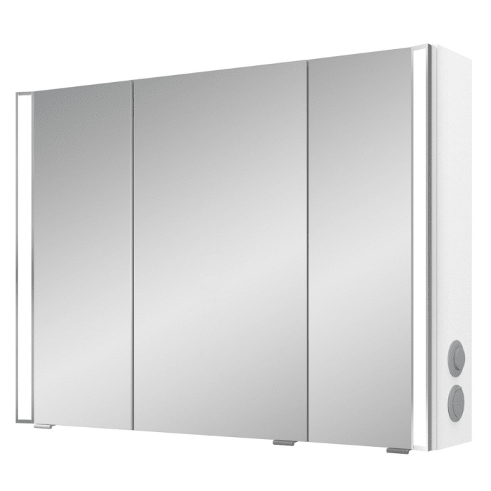 Pelipal S25 Spiegelschrank mit seitl. LED Lichtprofil 90 x 17 x 70 cm, Modul rechts außen