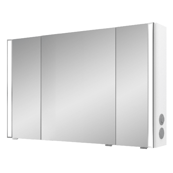 Pelipal S25 Spiegelschrank mit seitl. LED Lichtprofil 110 x 17 x 70 cm, Modul rechts außen