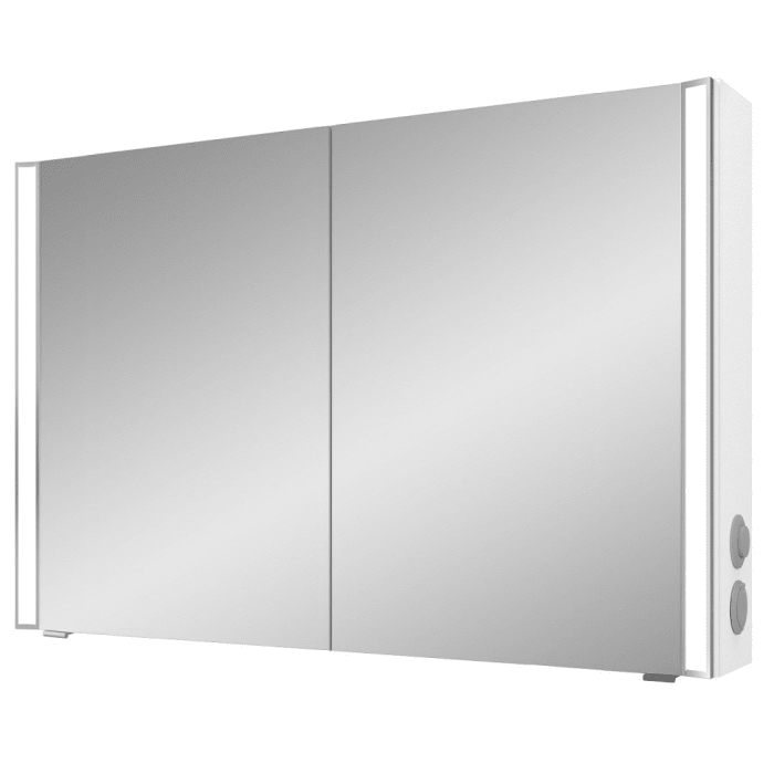 Pelipal S25 Spiegelschrank mit seitl. LED Lichtprofil 120 x 17 x 70 cm, 2 Module außen