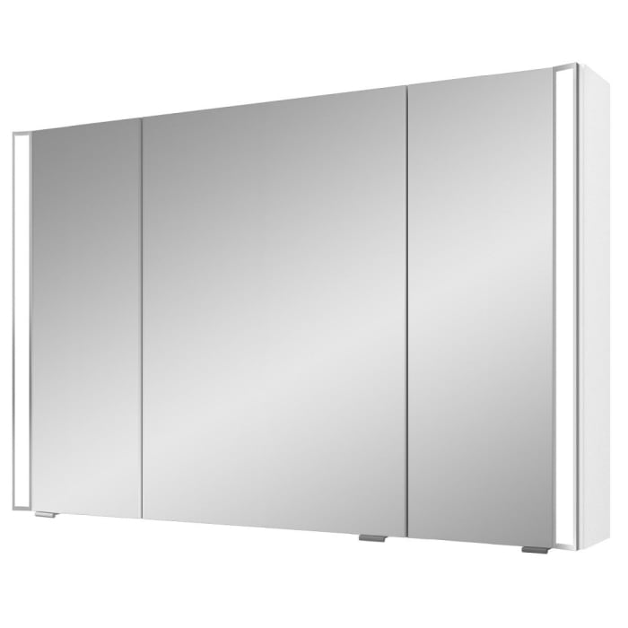 Pelipal S25 Spiegelschrank mit seitl. LED Lichtprofil 120 x 17 x 70 cm, Modul unten