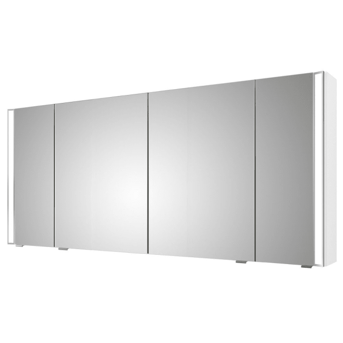 Pelipal S25 Spiegelschrank mit seitl. LED Lichtprofil 180 x 17 x 70 cm, 2 Module unten