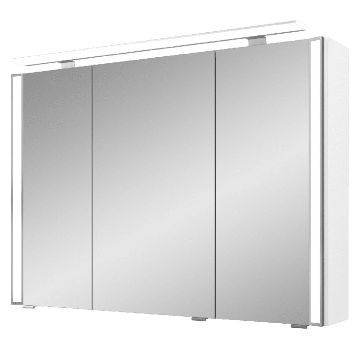 Pelipal S26 Spiegelschrank mit seitl. LED Lichtprofil 100 x 17 x 70 cm, Modul unten