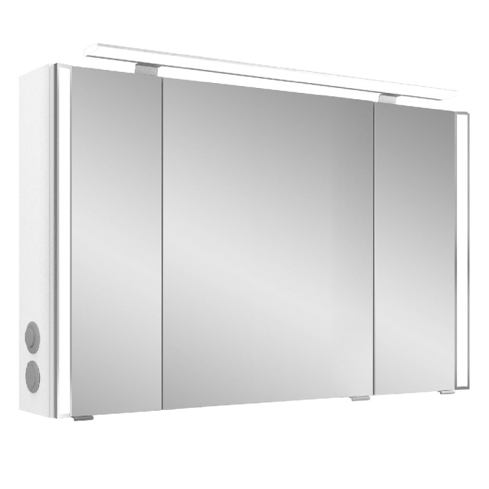 Pelipal S26 Spiegelschrank mit seitl. LED Lichtprofil 110 x 17 x 70 cm, Modul links außen