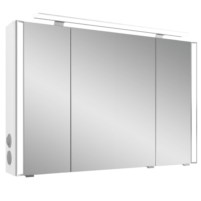 Pelipal S26 Spiegelschrank mit seitl. LED Lichtprofil 120 x 17 x 70 cm, Modul links außen