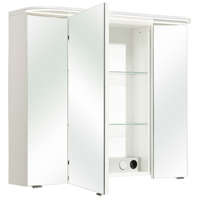 Pelipal Balto Spiegelschrank 85,2 cm mit LED-Kranzbeleuchtung