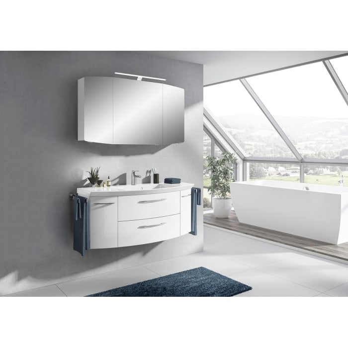 Pelipal Cassca Spiegelschrank 120 cm mit LED-Aufsatzleuchte