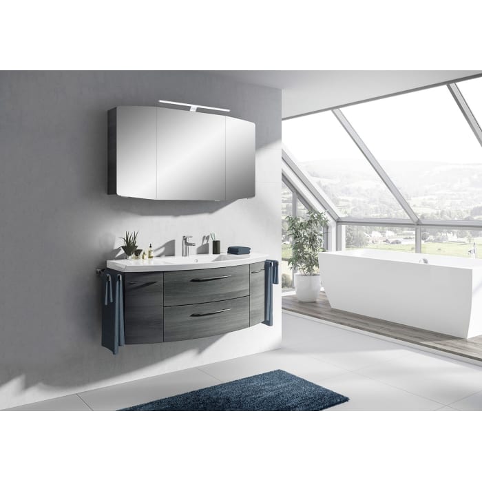 Pelipal Cassca Spiegelschrank 120 cm mit LED-Aufsatzleuchte