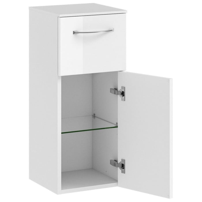 Pelipal Serie 6005 Highboard 30 x 73 cm mit 1 Drehtür und 1 Auszug
