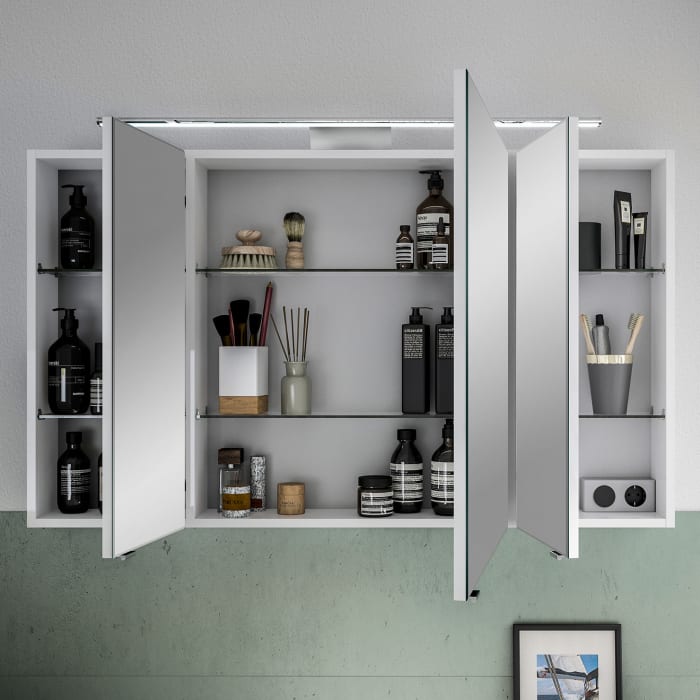 Pelipal Serie 6005 Spiegelschrank 120 cm mit LED-Aufsatzleuchte