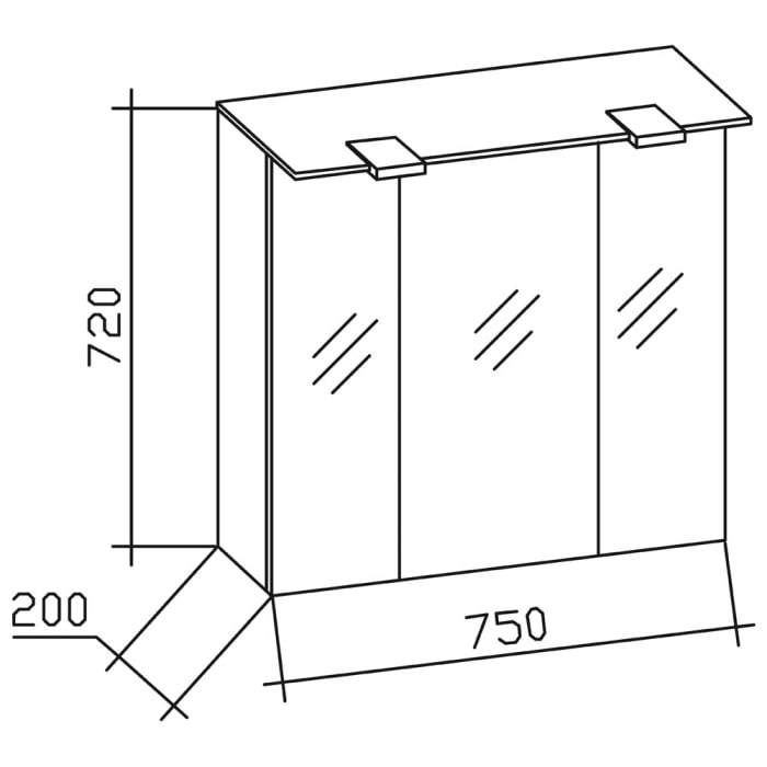 Pelipal Trentino Möbelkombination mit Keramikwaschtisch 78 cm, SPS mit LED Beleuchtung im Kranz