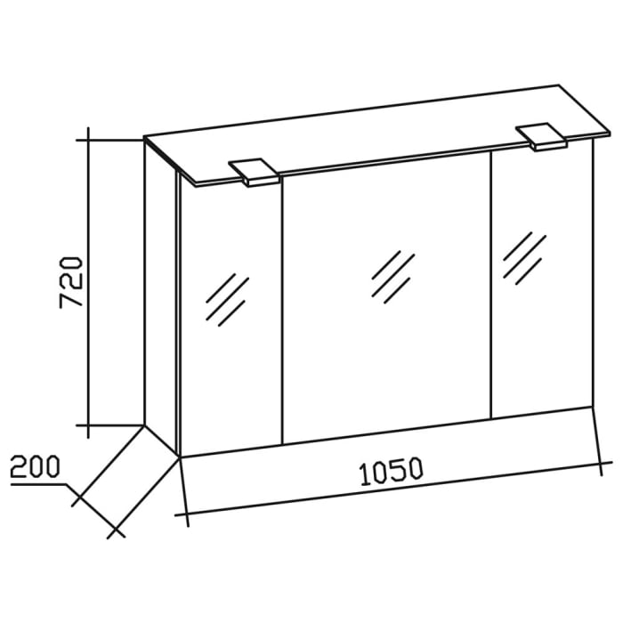 Pelipal Trentino Möbelkombination mit Keramikwaschtisch 108 cm, SPS mit LED Beleuchtung im Kranz