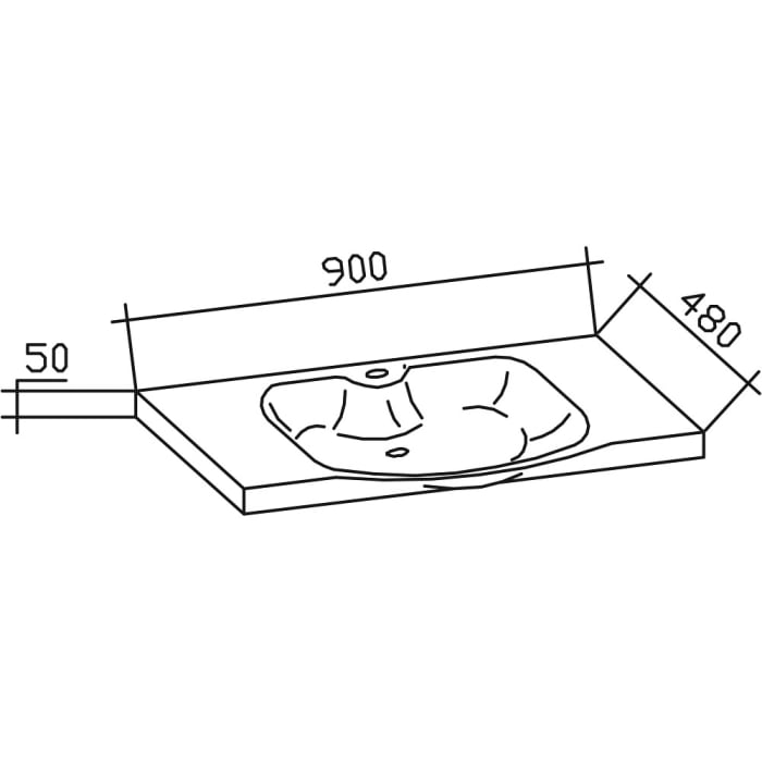 Pelipal Trentino Möbelkombination mit Keramikwaschtisch 92 cm, SPS mit LED Profil