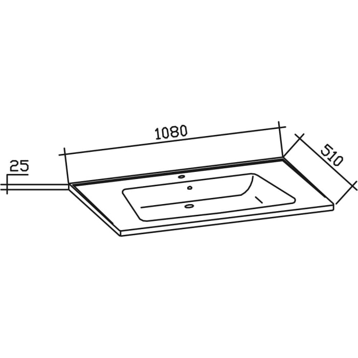 Pelipal Trentino Möbelkombination mit Keramikwaschtisch 108 cm, SPS mit LED Beleuchtung im Kranz