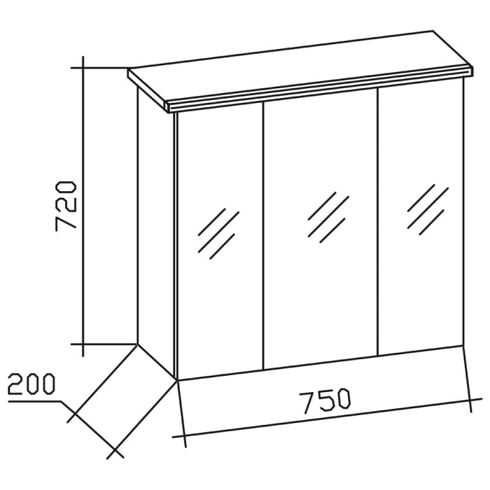 Pelipal Trentino Möbelkombination mit Mineralmarmorwaschtisch 80 cm, SPS LED Profil