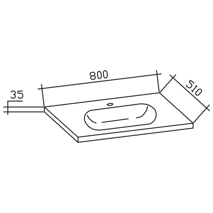 Pelipal Trentino Möbelkombination mit Mineralmarmorwaschtisch 80 cm, SPS LED im Kranz