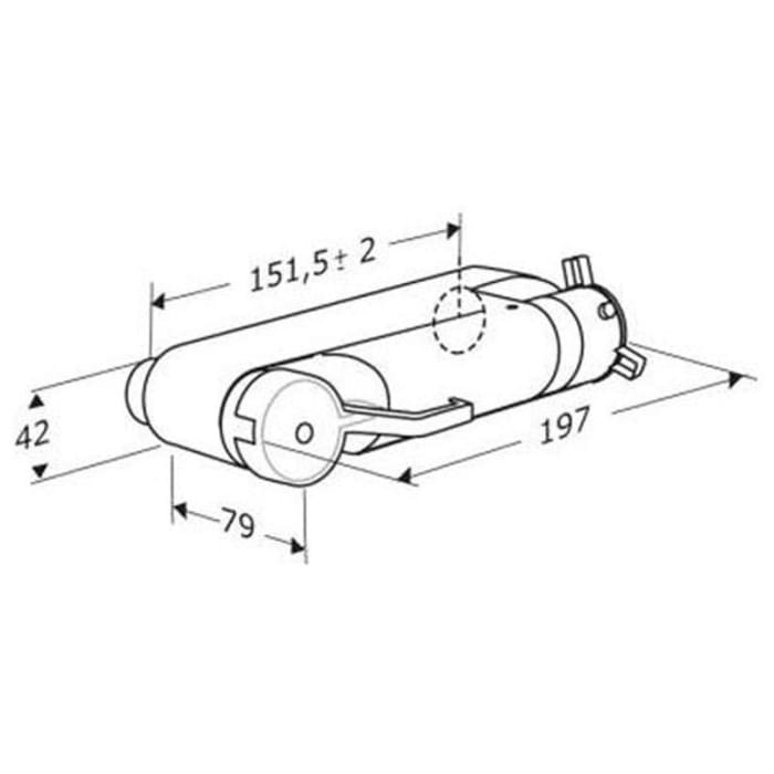 Pressalit Brausethermostat mit extralangen Bediengriffen