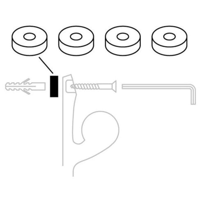 Pressalit Dichtungsscheiben für Wandschienen