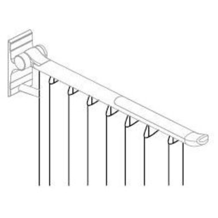 Pressalit Spritzschutz-Vorhang für PLUS Stützklappgriff