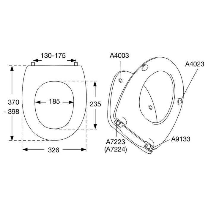 Pressalit Kinder WC-Sitz Pinocchio 212 Standard zu Geberit Keramag Kind