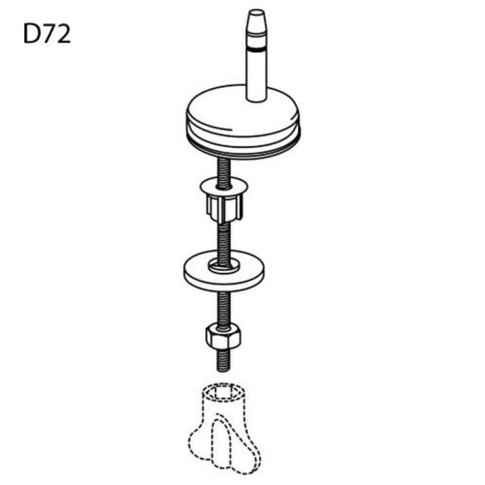 Pressalit WC-Sitz Calmo 556 mit Absenkautomatik und lift-off inkl. D72 Universalscharnier