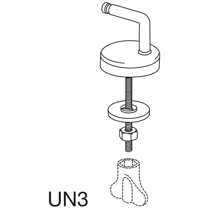 Pressalit Univertikalscharnier UN3