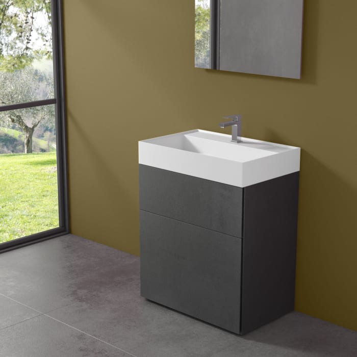 progettobagno Pianosa Hitek Waschtisch mit Unterschrank 70 cm bodenstehend