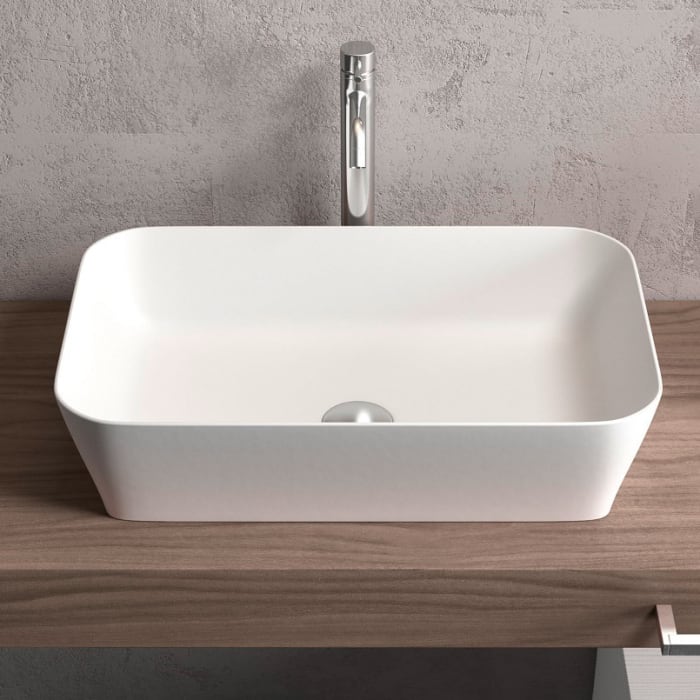 progettobagno FLY 56 Aufsatzwaschtisch 56 x 36 cm