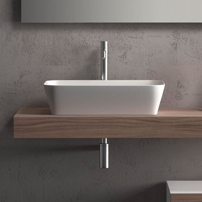 progettobagno FLY 56 Aufsatzwaschtisch 56 x 36 cm